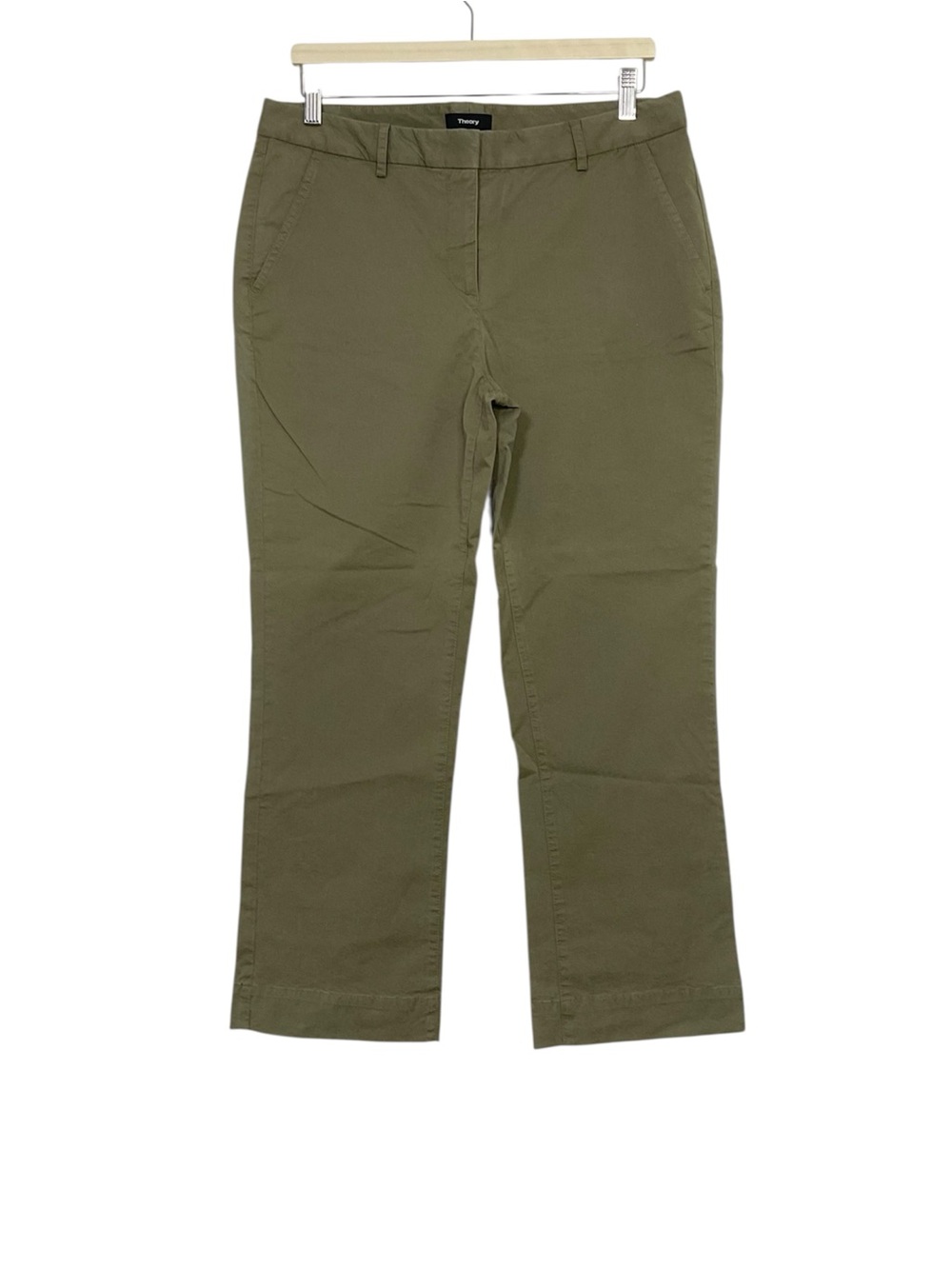 Theory Avla Chino Pants In Moss Green Size 8